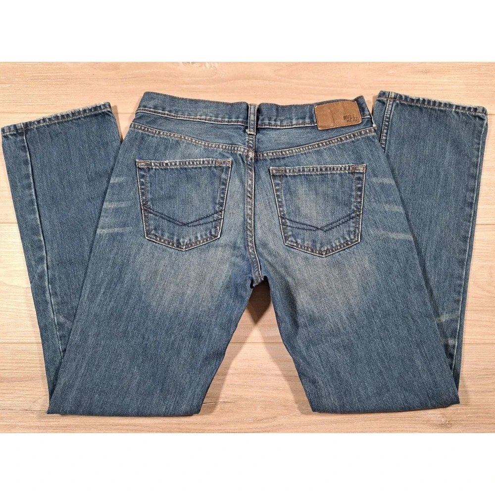 Bullhead Dillon Skinny Mens Jeans 30x30 Medium Wash Distressed Denim 100% Cotton - Picture 2 of 5